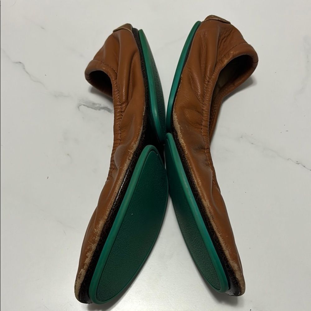 Tieks Brown Leather Ballet Flats - Picture 5 of 6